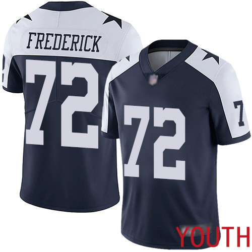 Youth Dallas Cowboys Limited Navy Blue Travis Frederick Alternate 72 Vapor Untouchable Throwback NFL Jersey